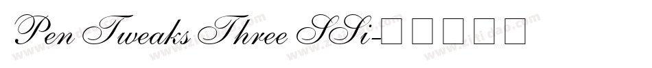 Pen Tweaks Three SSi字体转换